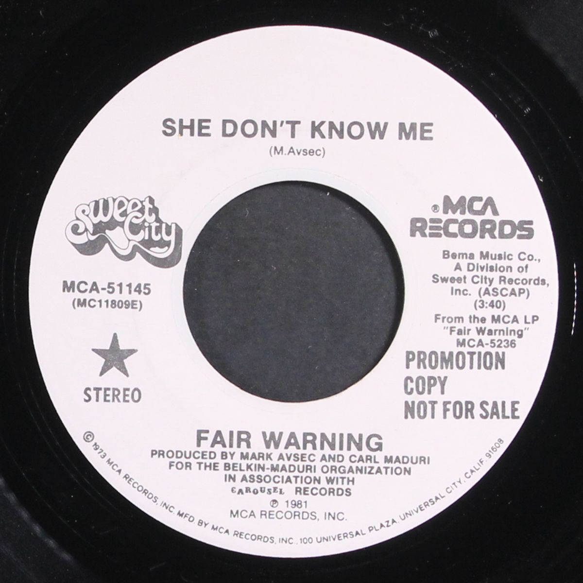 she don't know me by FAIR WARNING