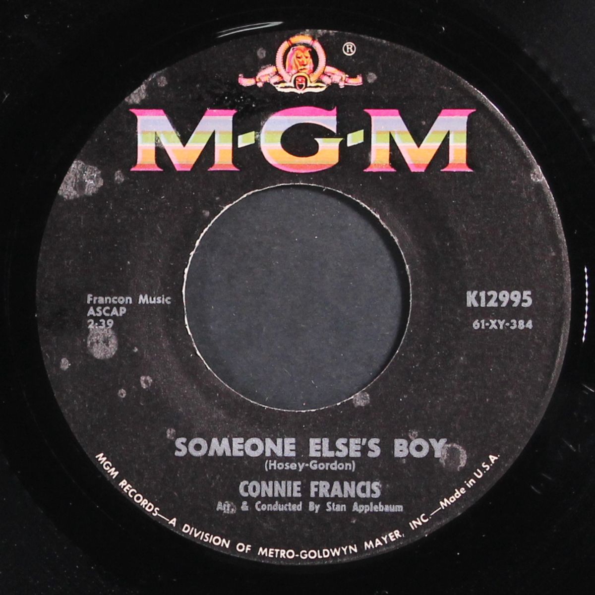 breakin' in a brand new broken heart / someone else's boy by CONNIE FRANCIS