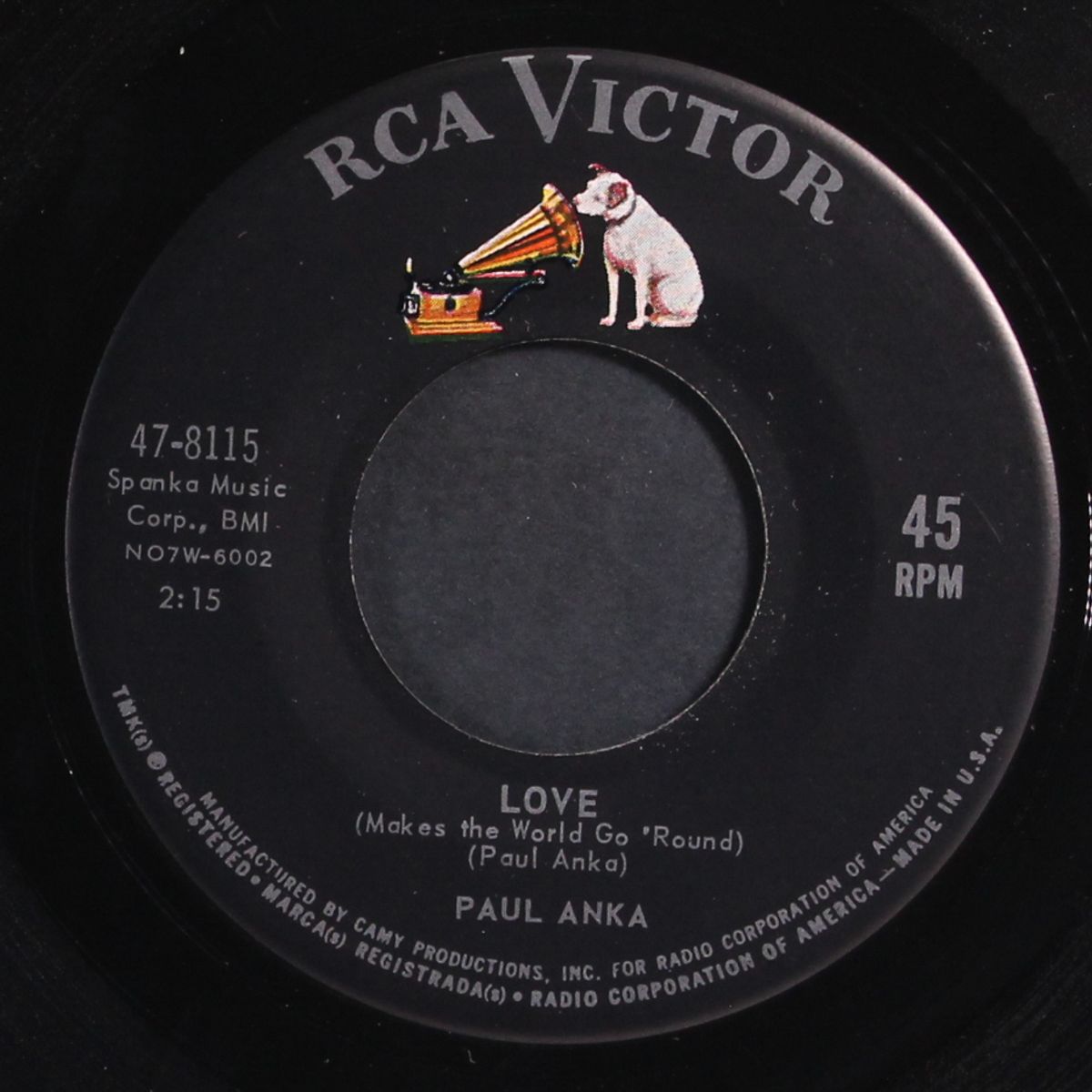 love makes the world go 'round / crying in the wind by PAUL ANKA
