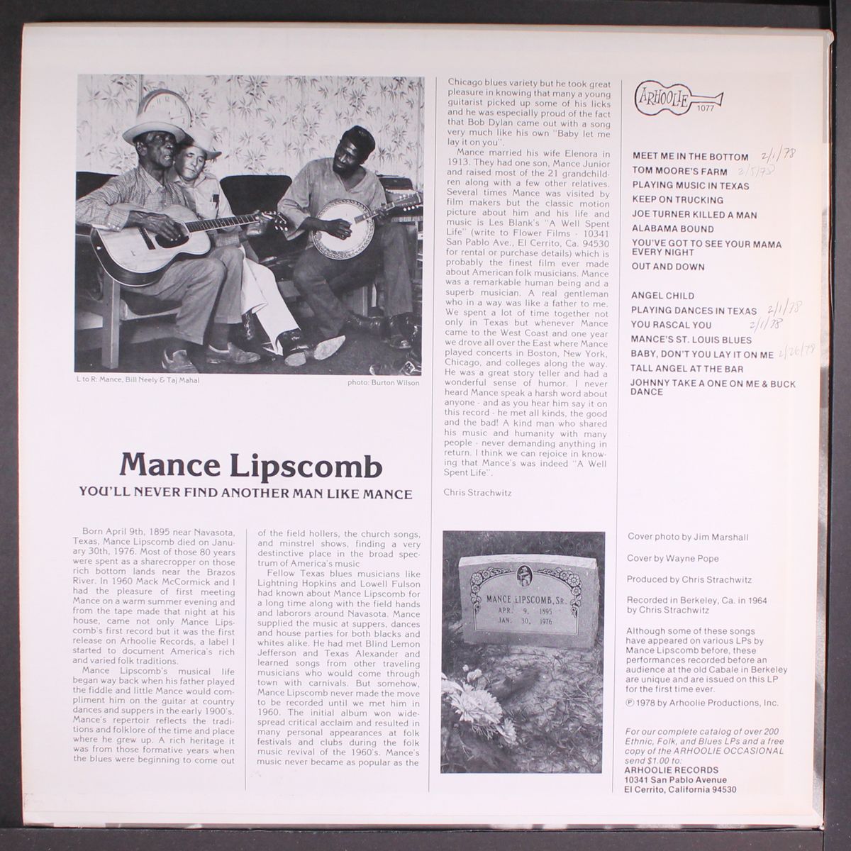 you'll never find another man like by MANCE LIPSCOMB
