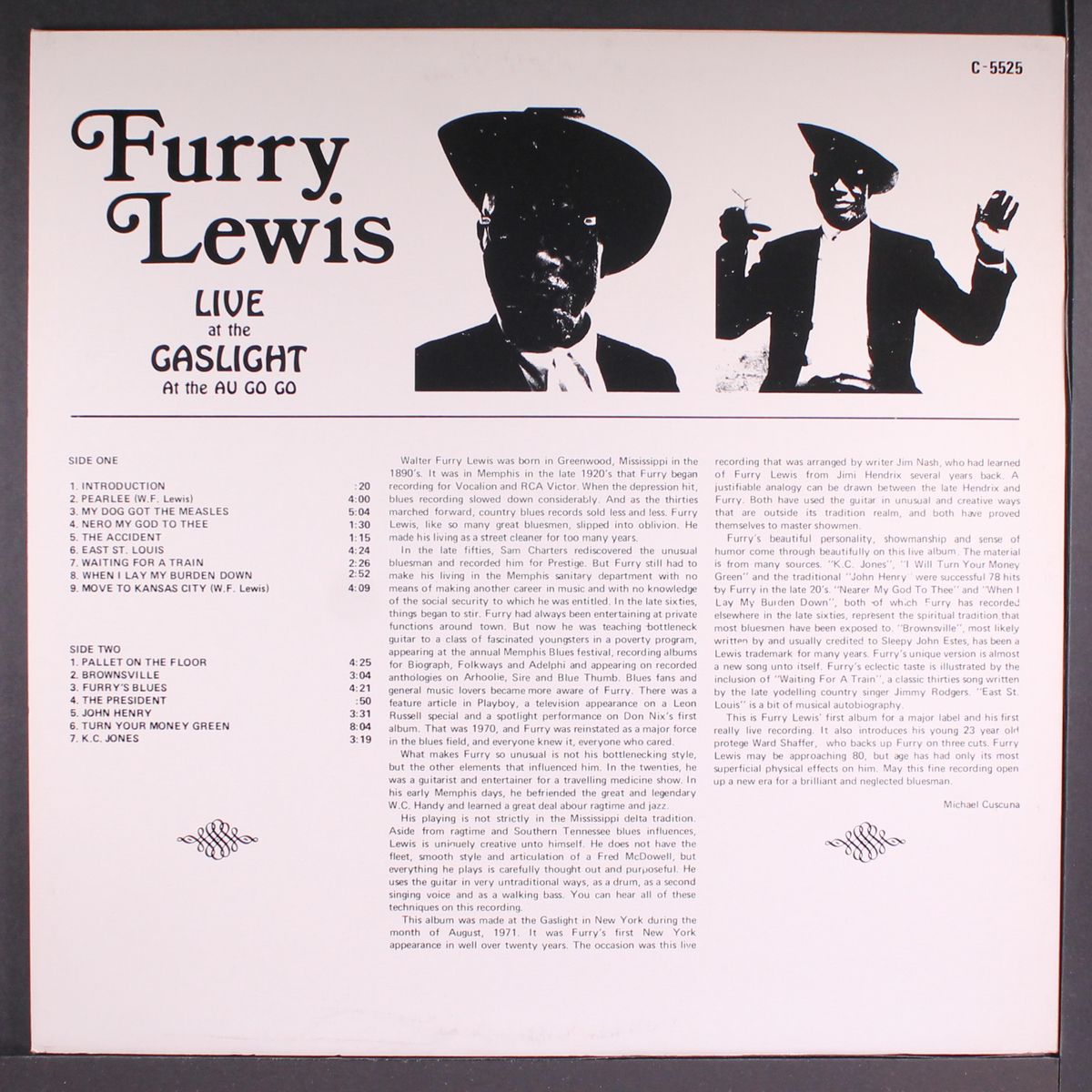 live at the gaslight by FURRY LEWIS