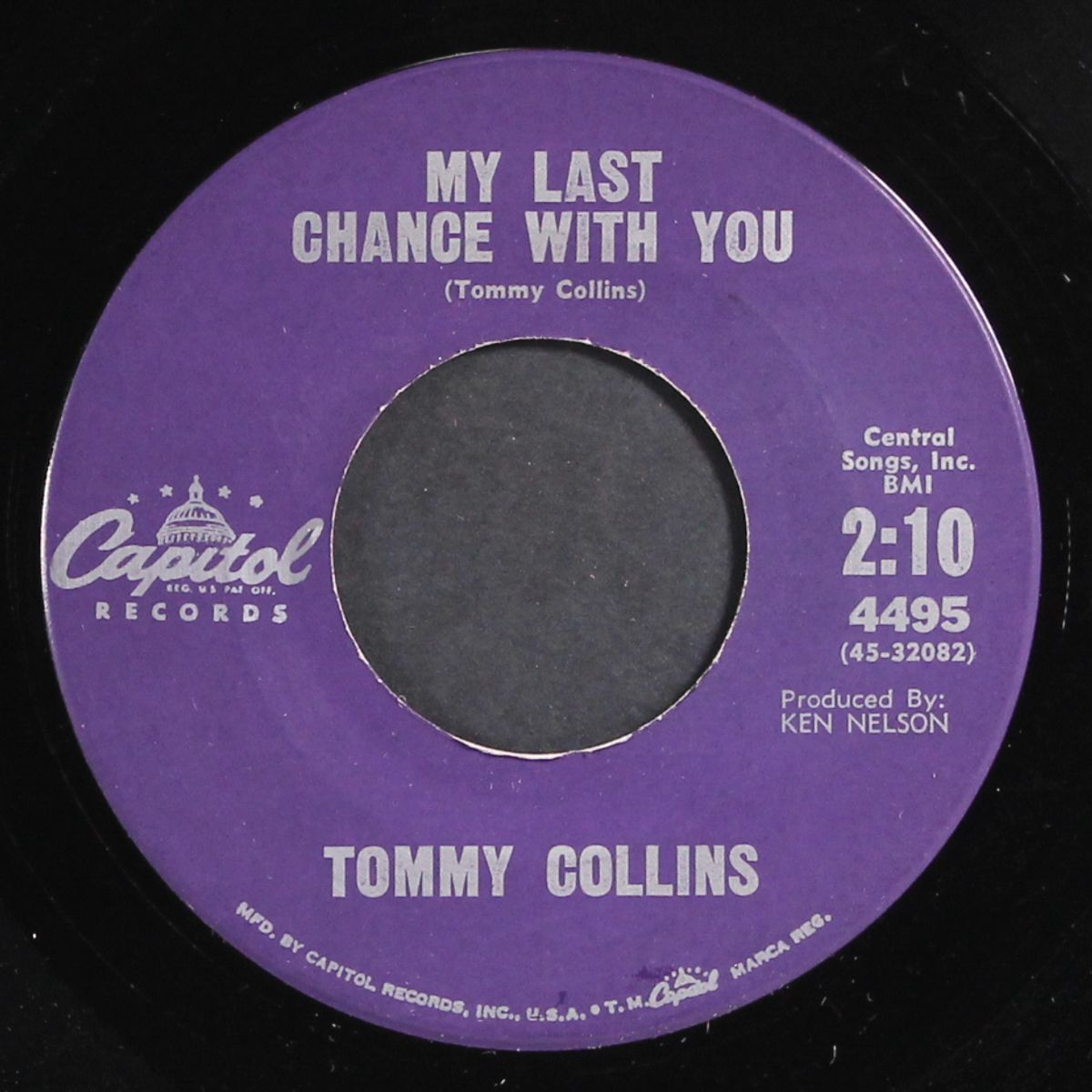 black cat / my last chance with you by TOMMY COLLINS