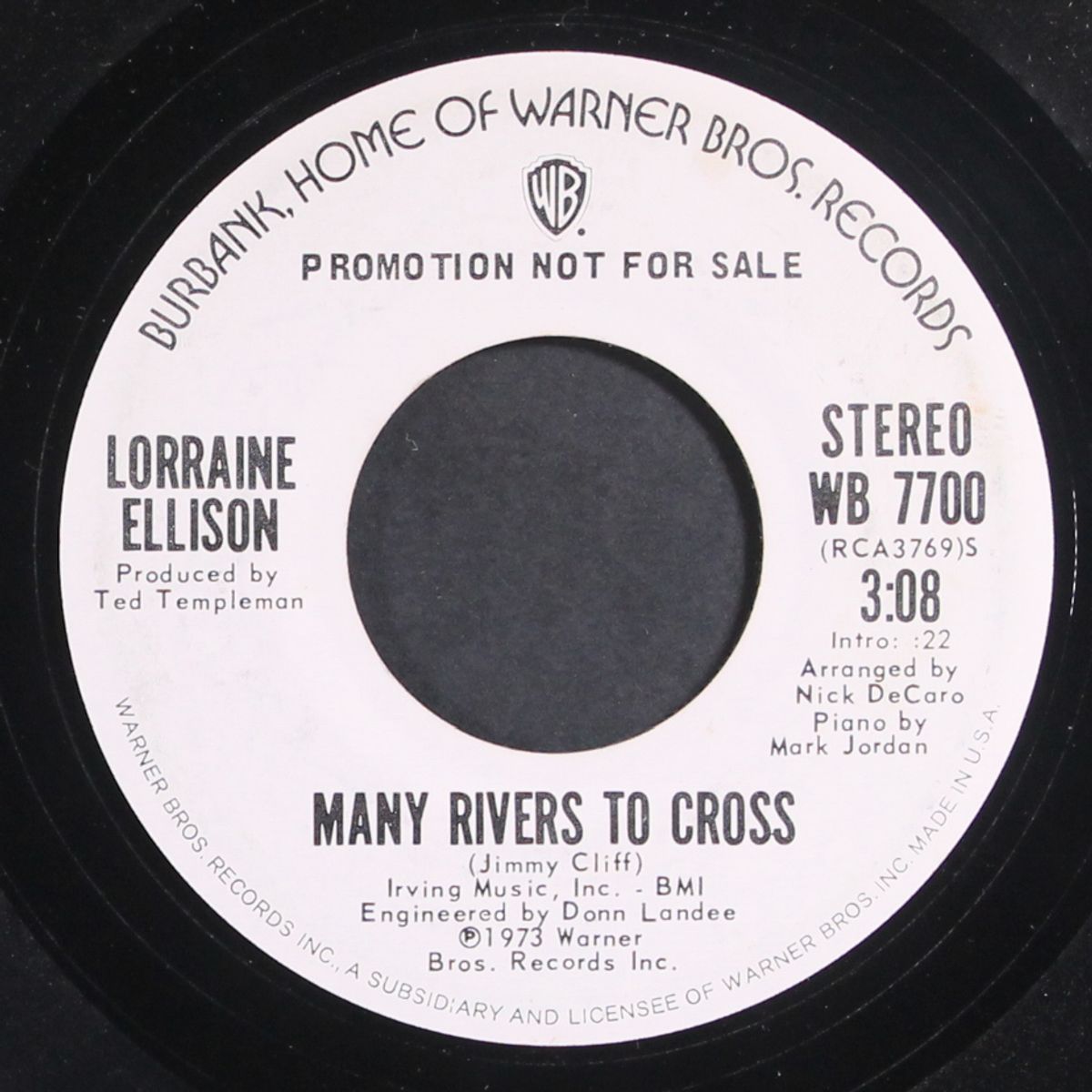 many rivers to cross / mono by LORRAINE ELLISON