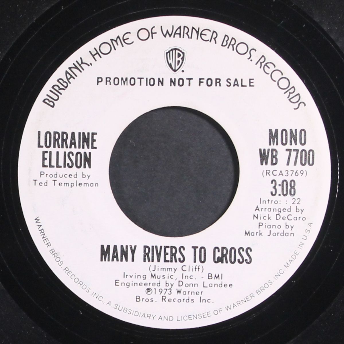 many rivers to cross / mono by LORRAINE ELLISON