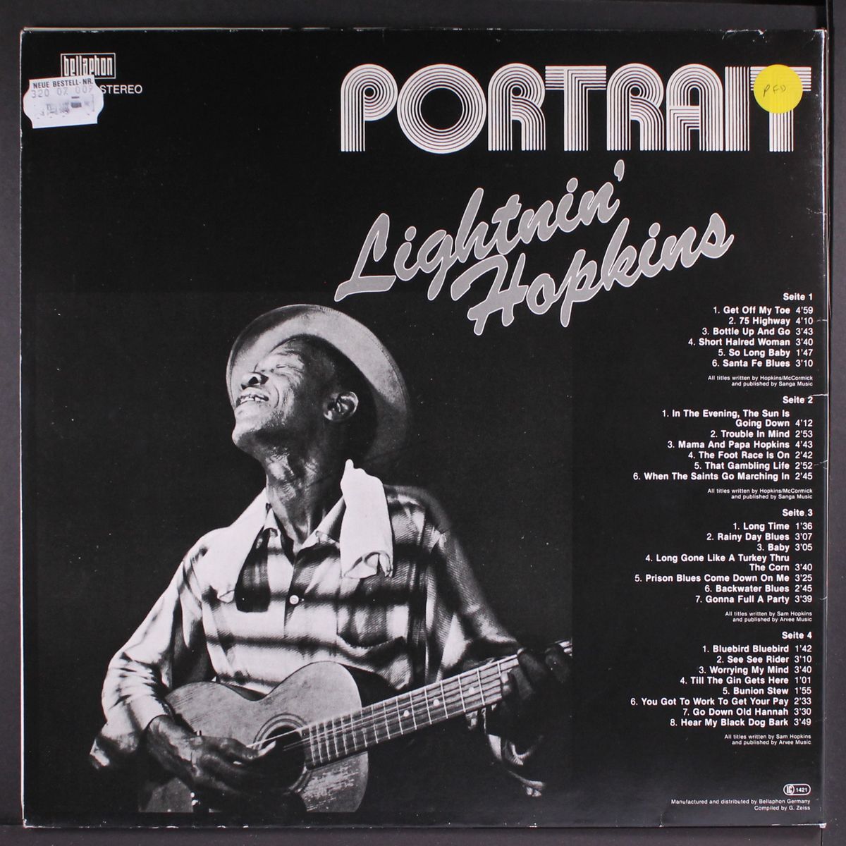 portrait by LIGHTNIN' HOPKINS