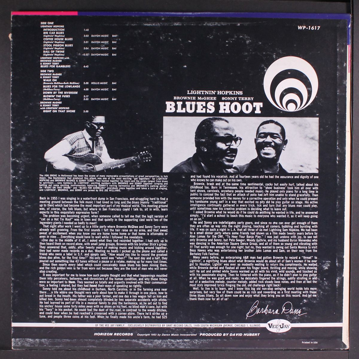 blues hoot by LIGHTNIN' HOPKINS, SONNY TERRY & BROWNIE MCGHEE