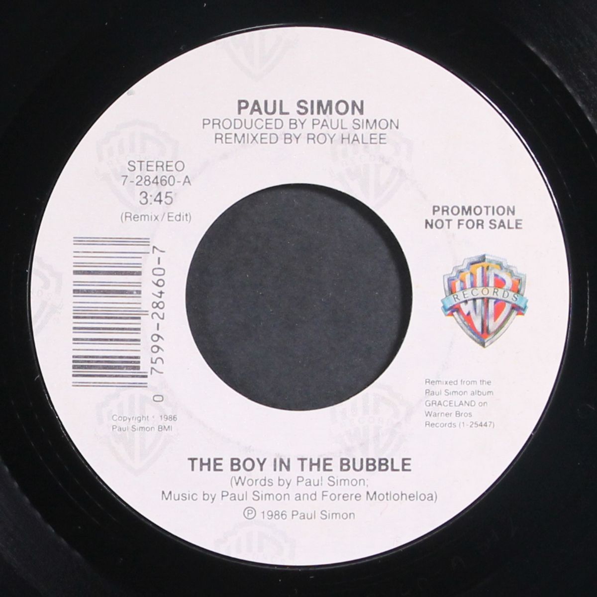 the boy in the bubble by PAUL SIMON