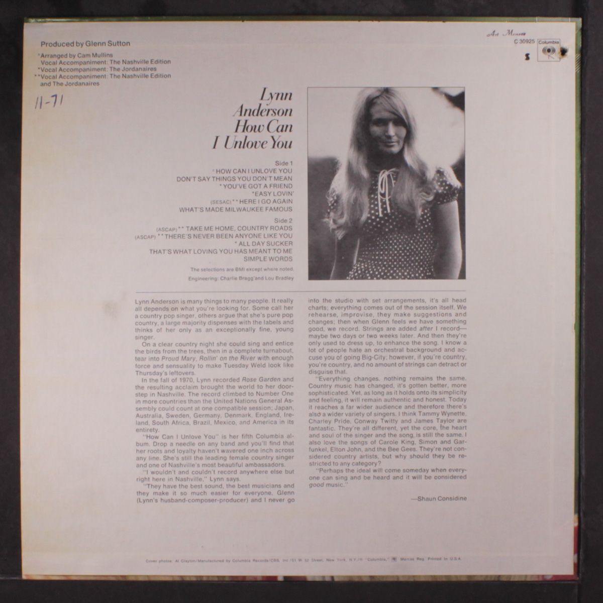 how can i unlove you by LYNN ANDERSON