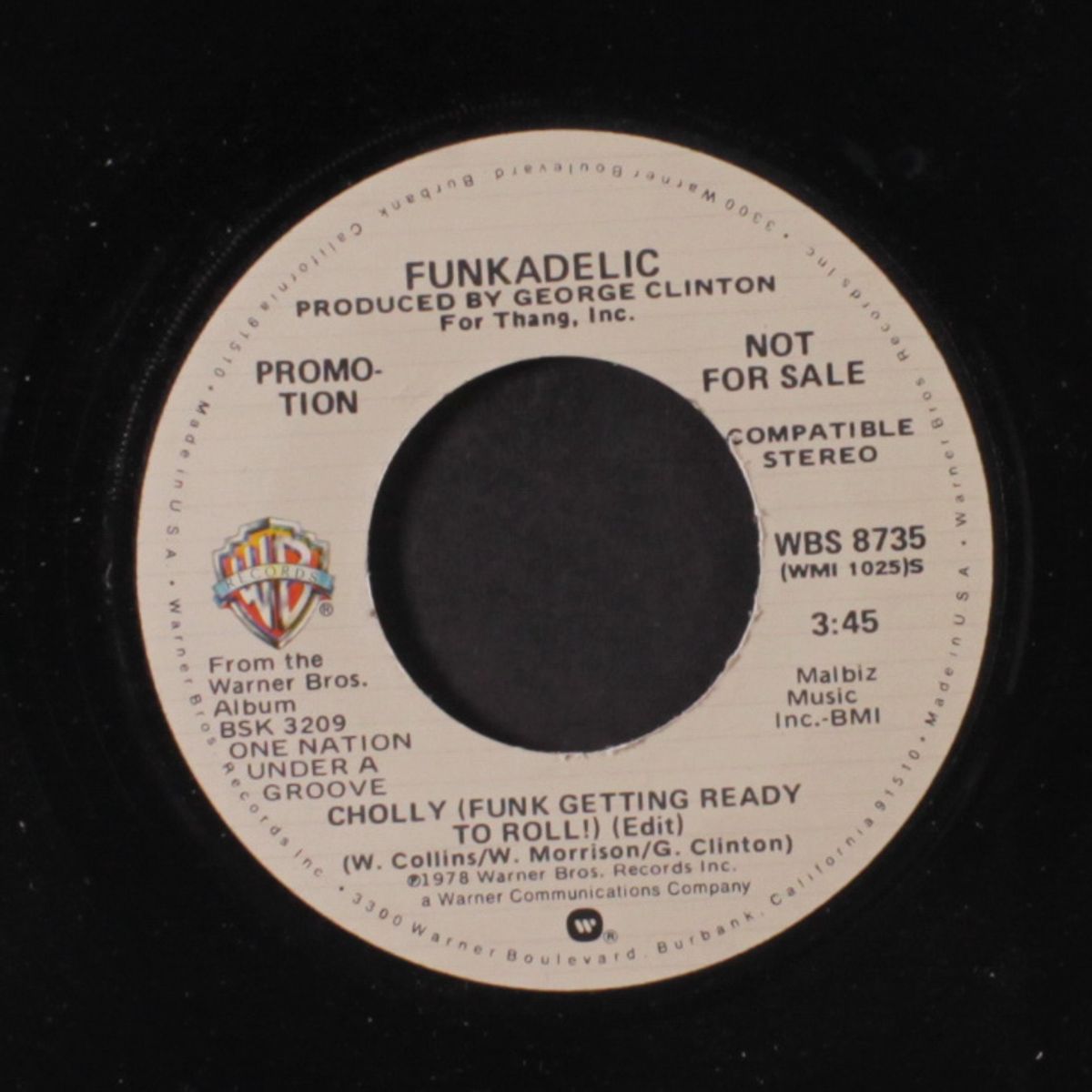 cholly (funk getting ready to roll) / same by FUNKADELIC