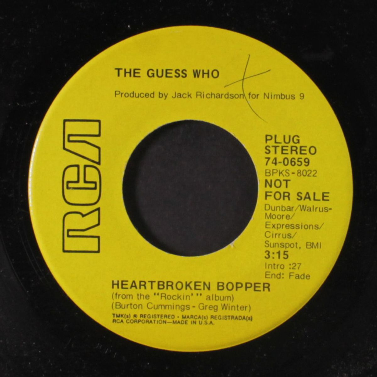 arrivederci girl / heartbroken bopper by GUESS WHO