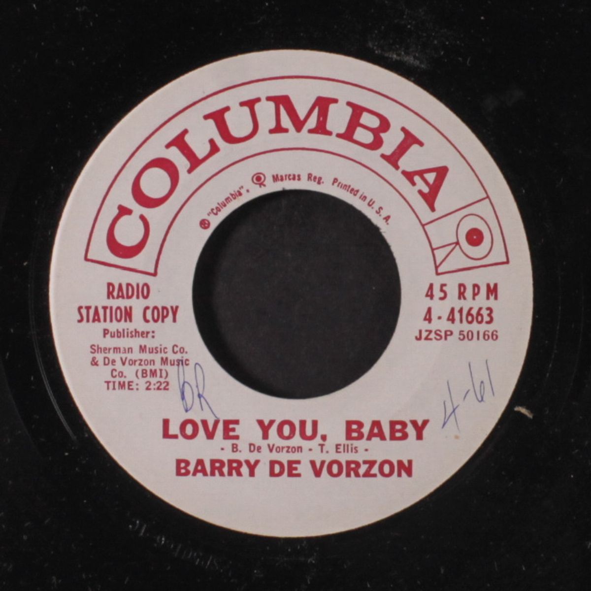 love you baby / the can-can ladies by BARRY DE VORZON