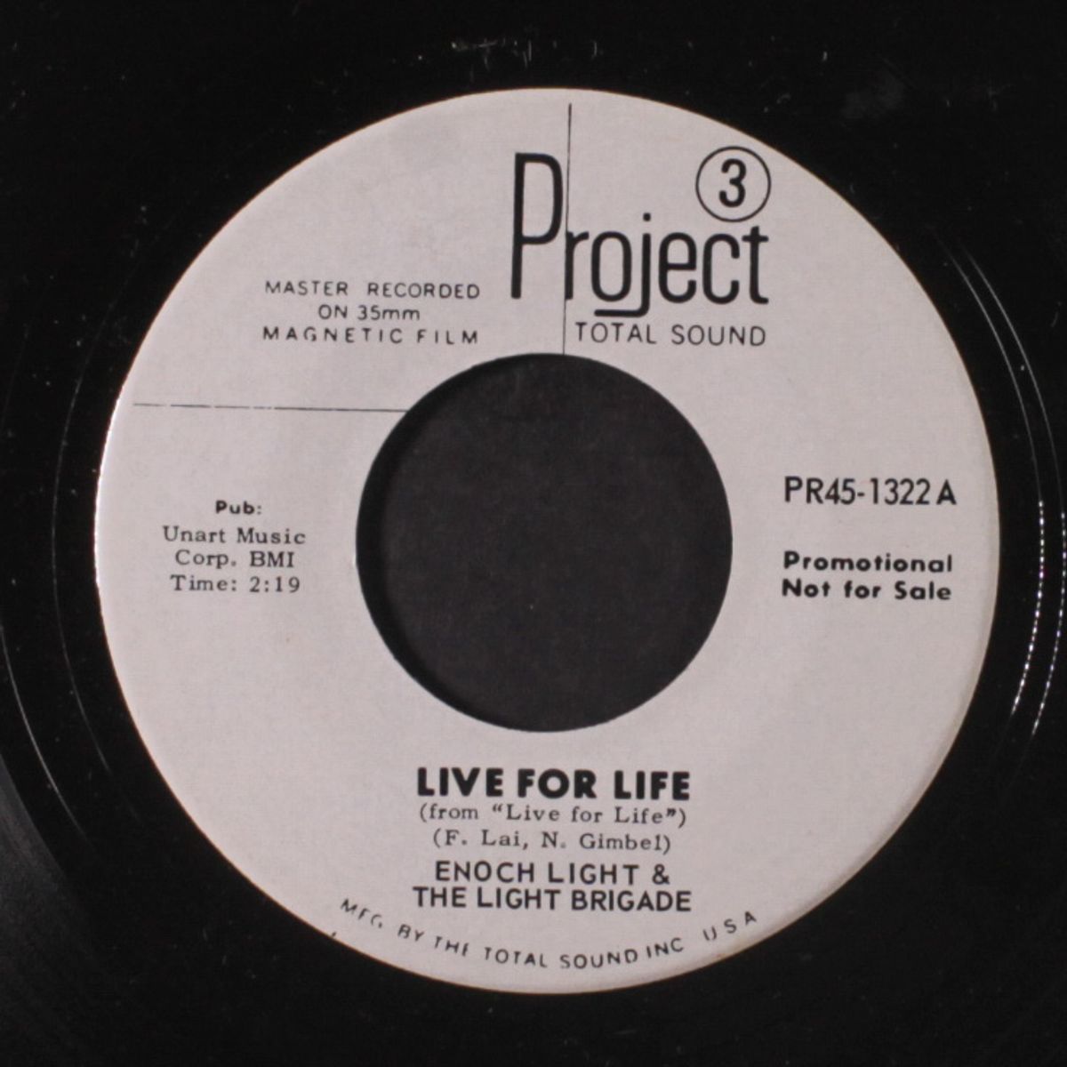live for life / in the heat of the night by ENOCH LIGHT