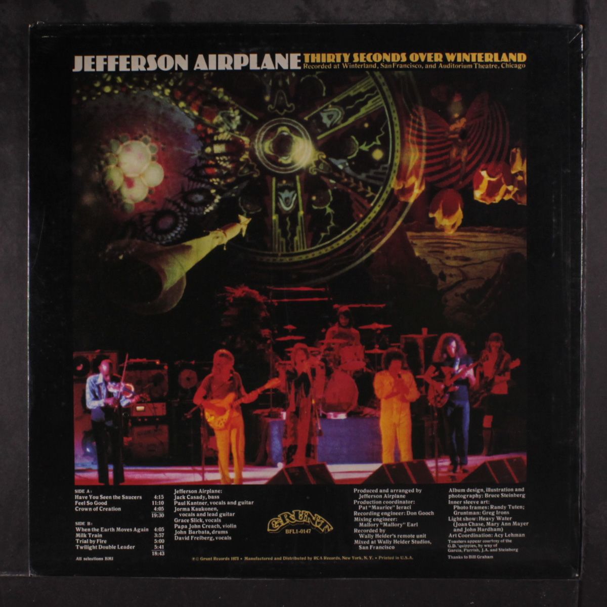 thirty seconds over winterland by JEFFERSON AIRPLANE