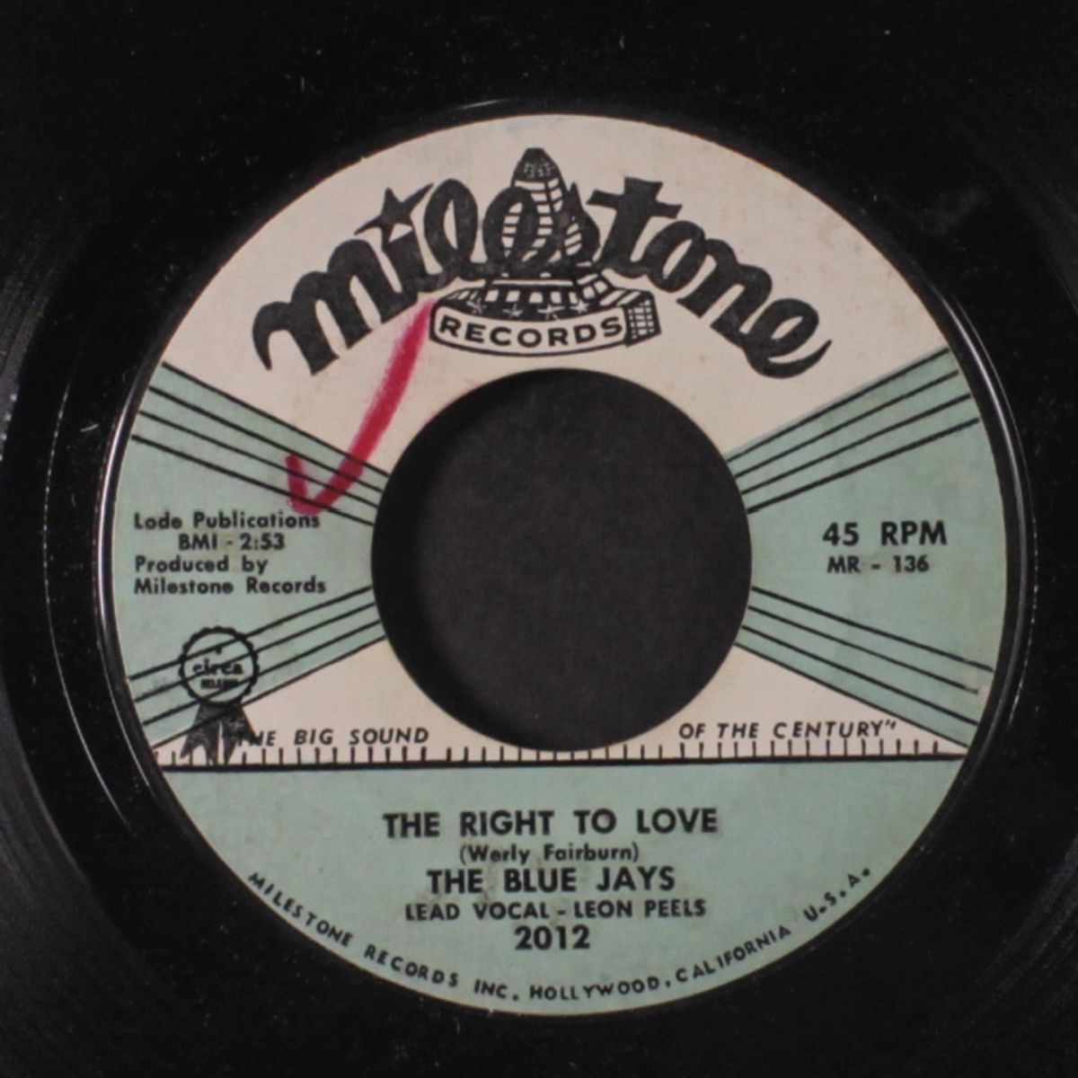the right to love / rock rock rock by BLUE JAYS