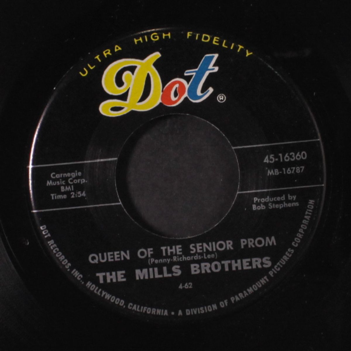 queen of the senior prom by MILLS BROTHERS