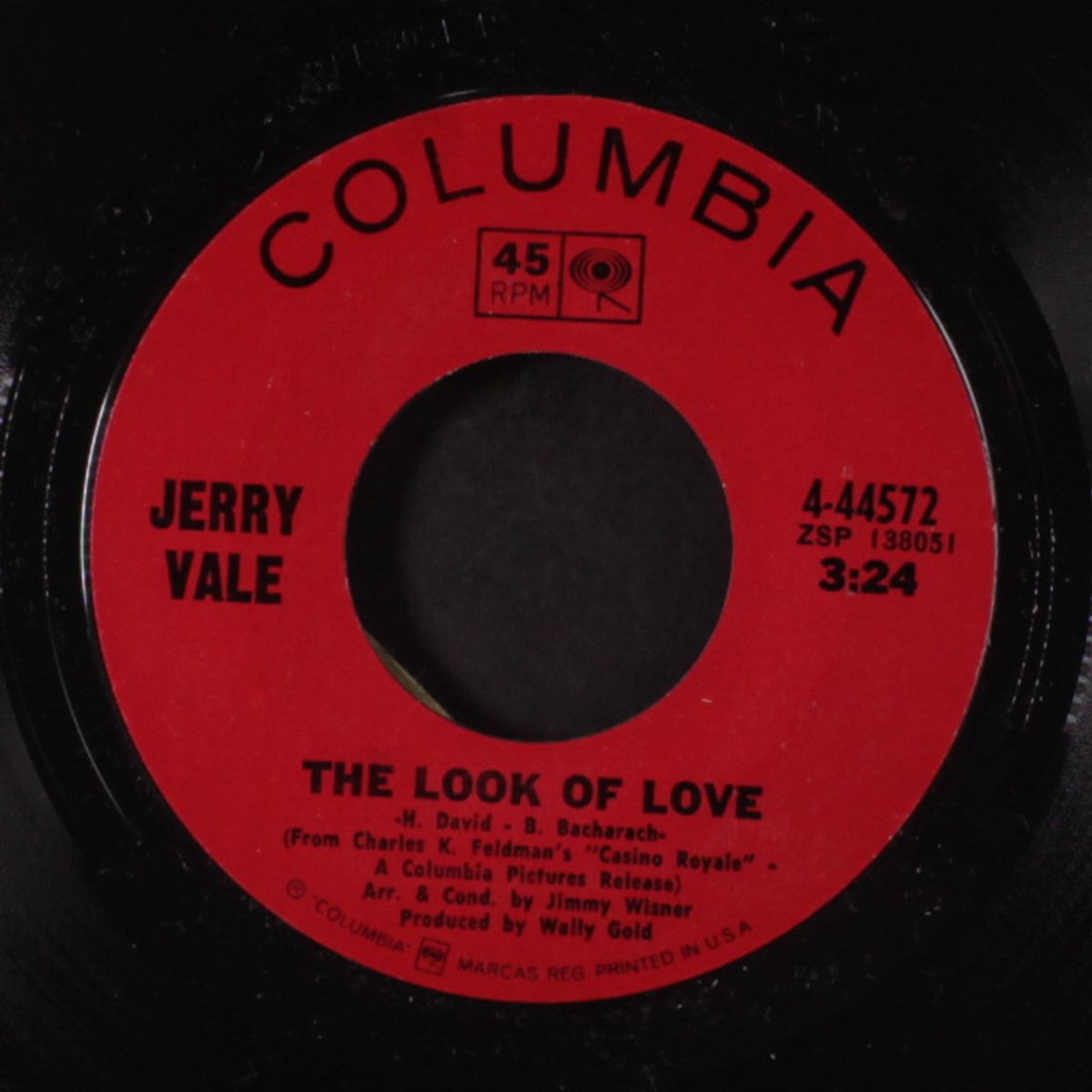 the look of love / with pen in hand by JERRY VALE