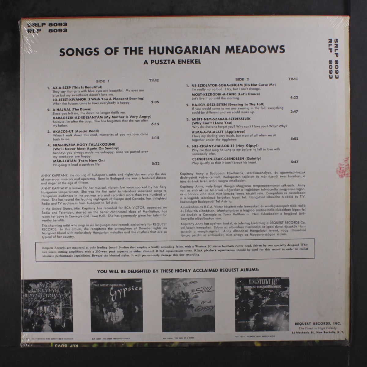 songs of the hungarian meadows by ANNY KAPITANY