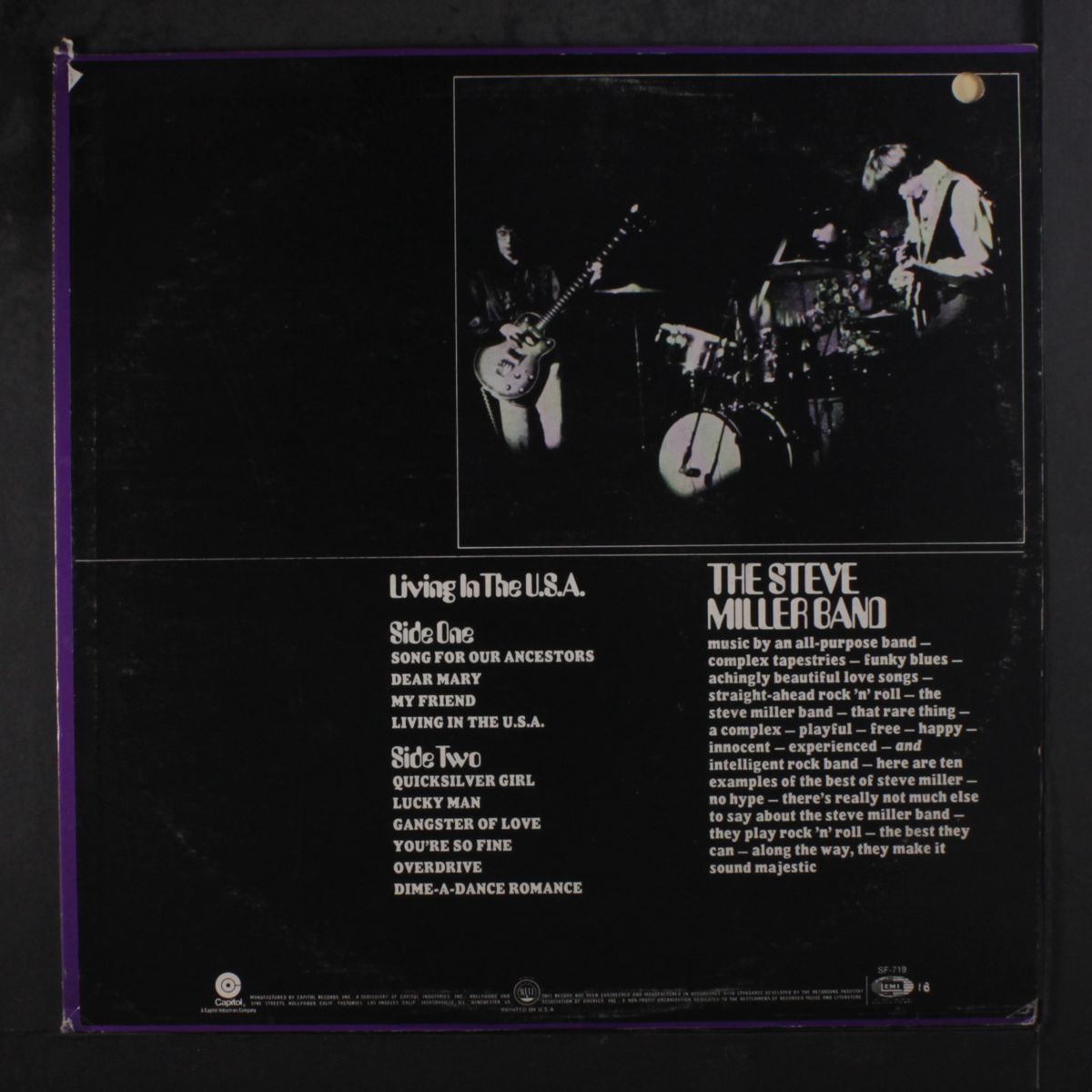 living in the u.s.a. by STEVE MILLER