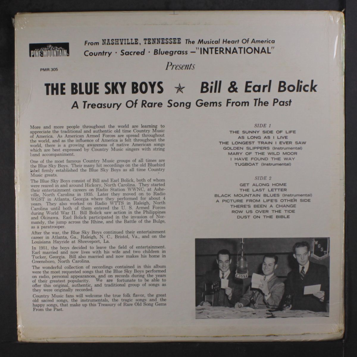 a treasury of rare song gems from the past by BLUE SKY BOYS