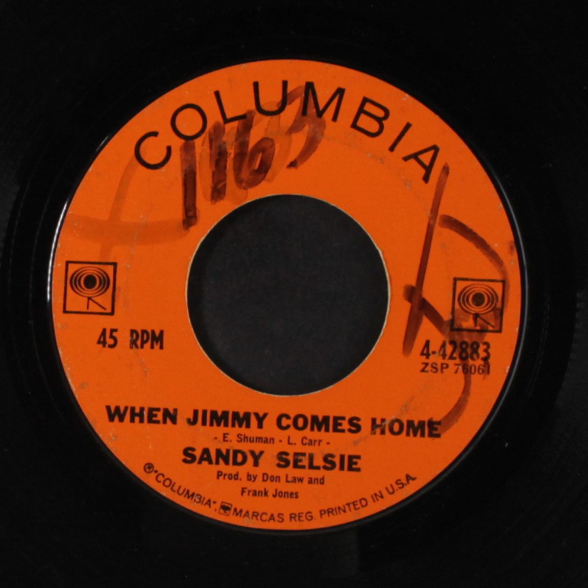 when jimmy comes home / little miss with it by SANDY SELSIE