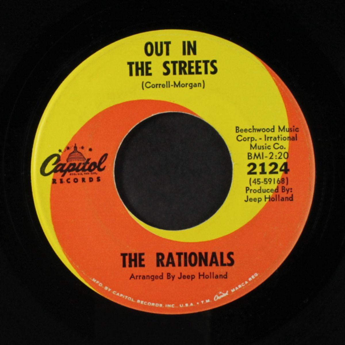i need you / out in the streets by RATIONALS