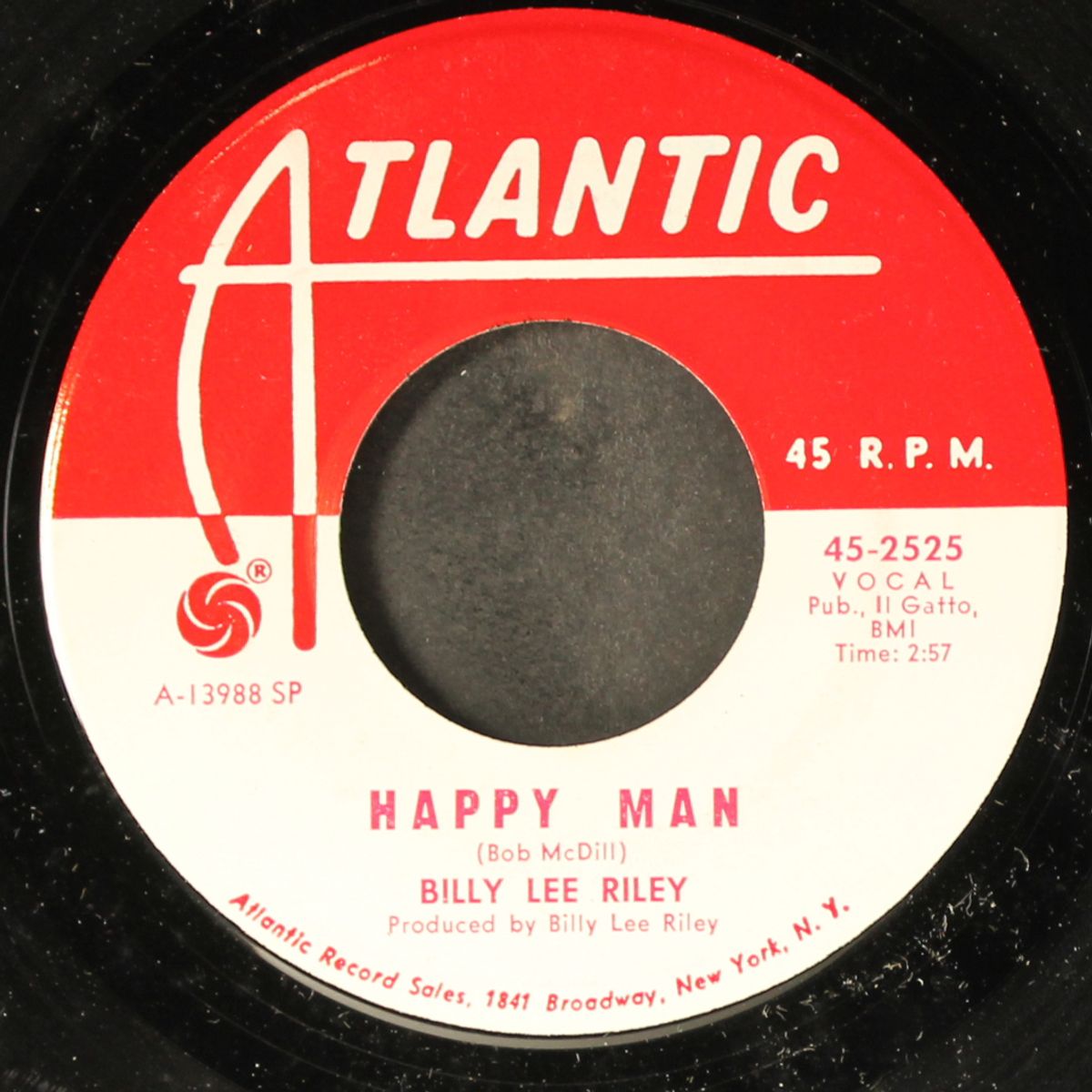 happy man / sittin & waitin' by BILLY LEE RILEY