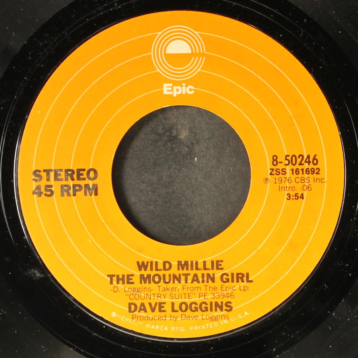 wild millie the mountain girl / movin' to the country by DAVE LOGGINS