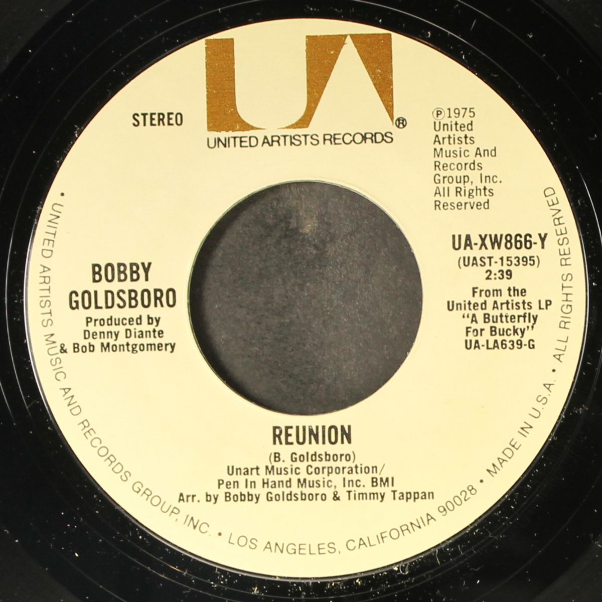 she taught me how to live again / reunion by BOBBY GOLDSBORO