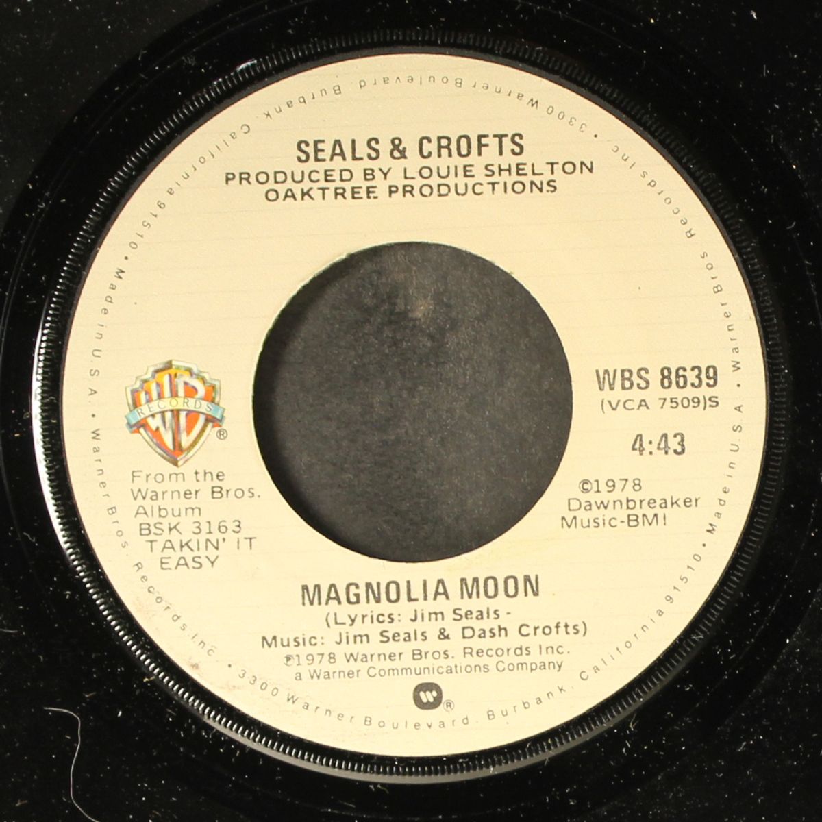 takin' it easy / magnolia moon by SEALS & CROFTS