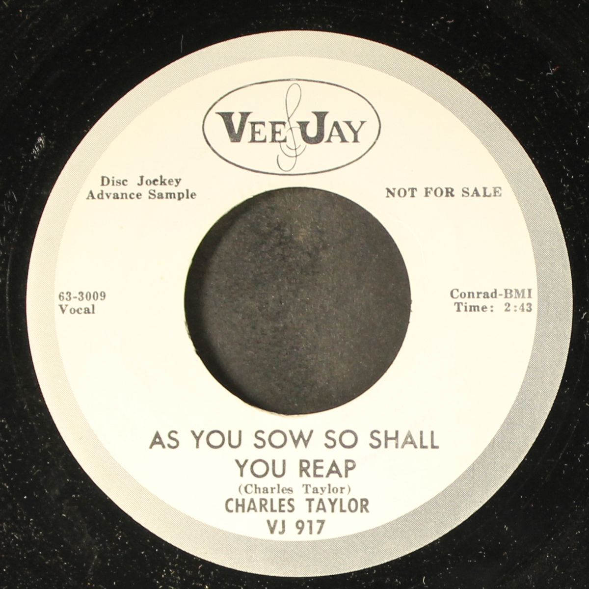 as you sow, so shall you reap by CHARLES TAYLOR