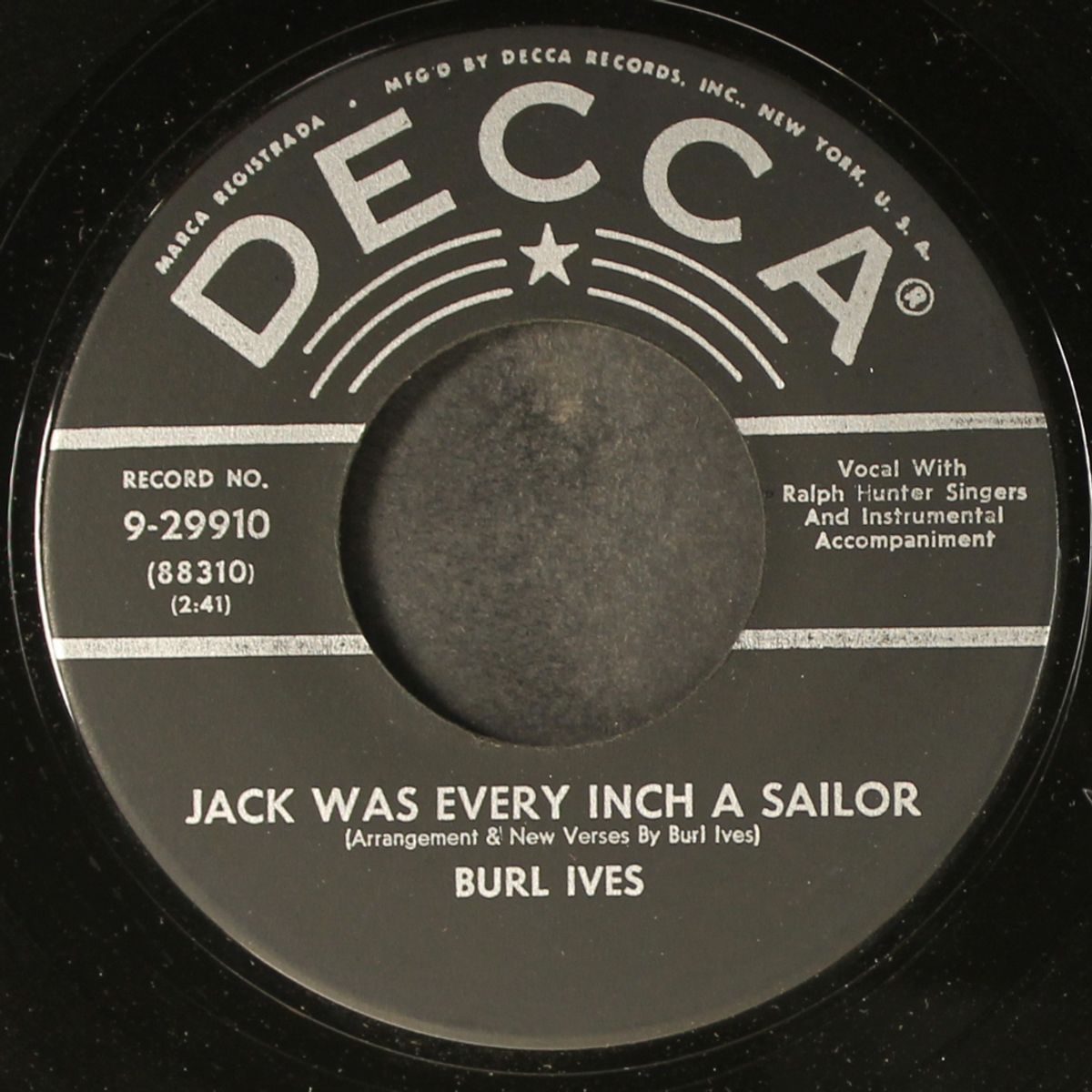 the harlem man / jack was every inch a sailor by BURL IVES