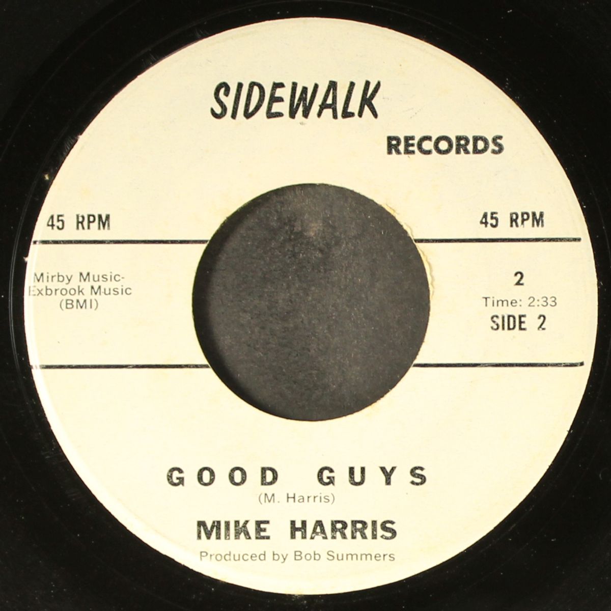 sugar toots / good guys by MIKE HARRIS