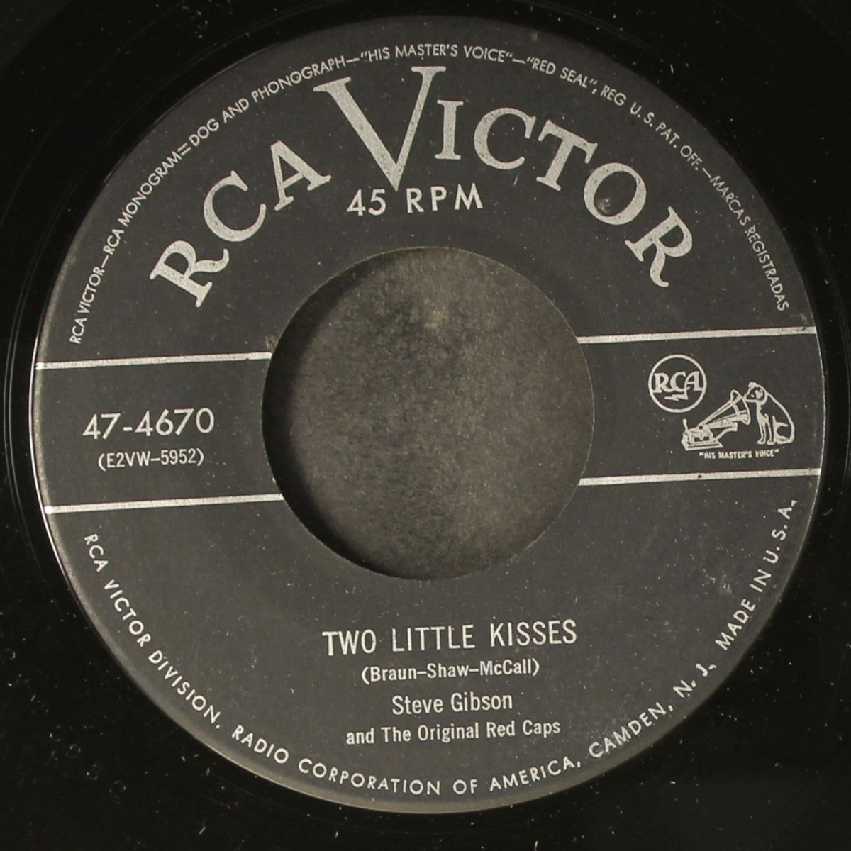 two little kisses / i may hate myself in the morning by STEVE GIBSON & RED CAPS