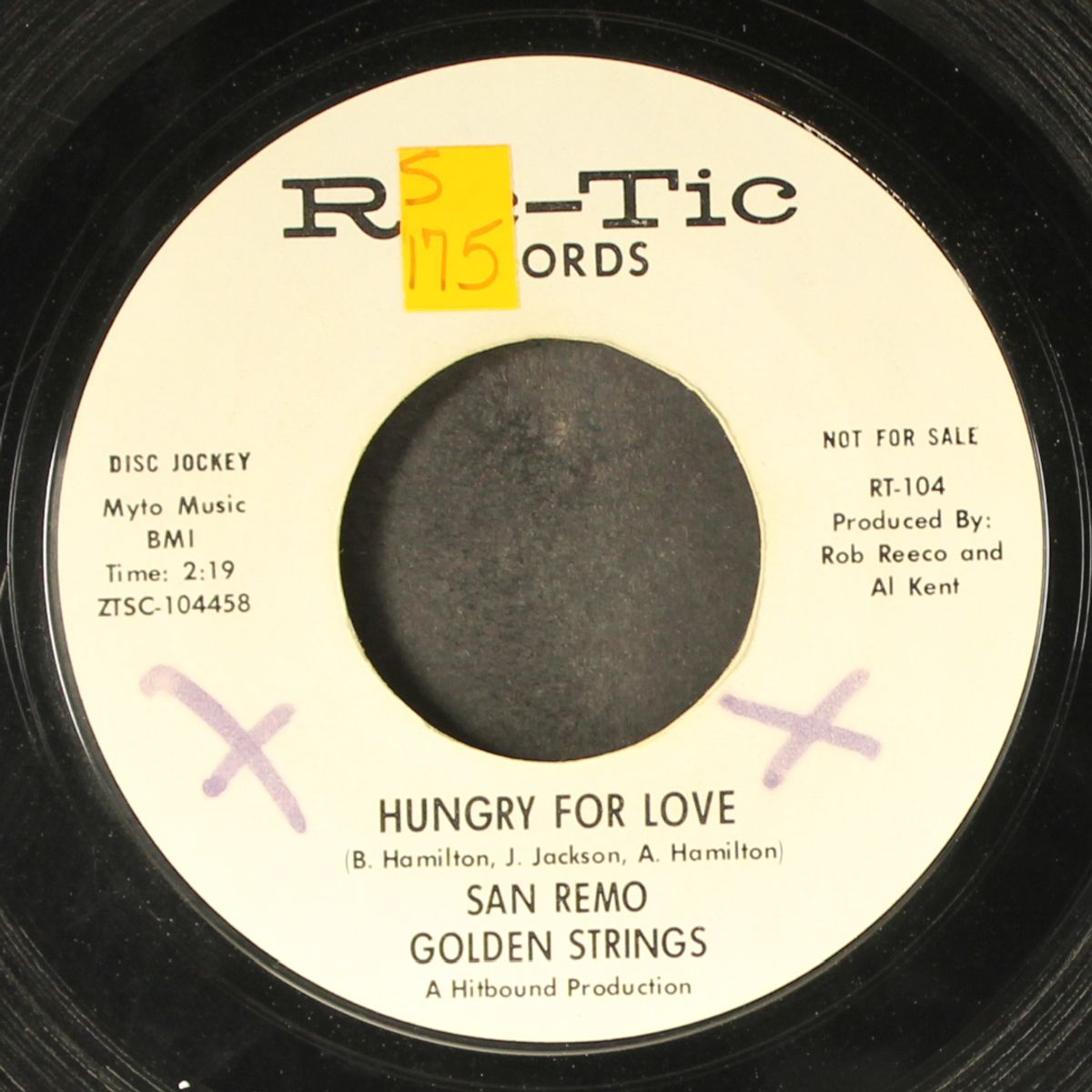 all turned on / hungry for love by BOB WILSON & SAN REMO QUARTET
