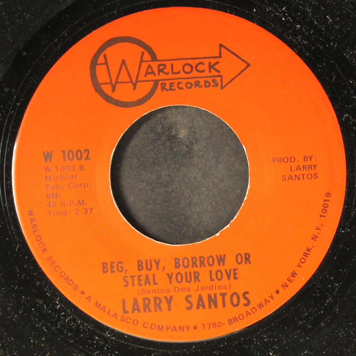beg, borrow or steal your love by LARRY SANTOS