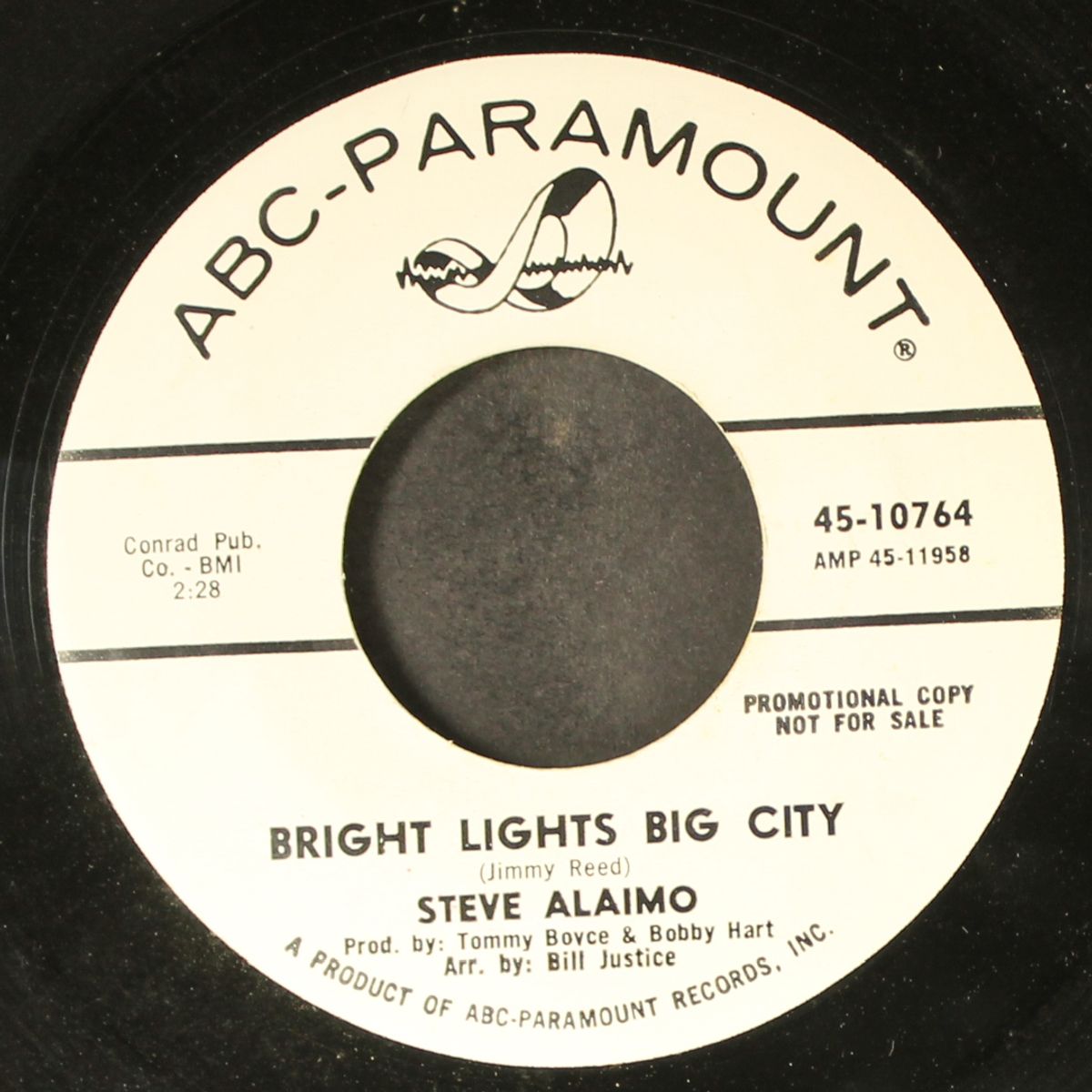 once a day / bright lights, big city by STEVE ALAIMO
