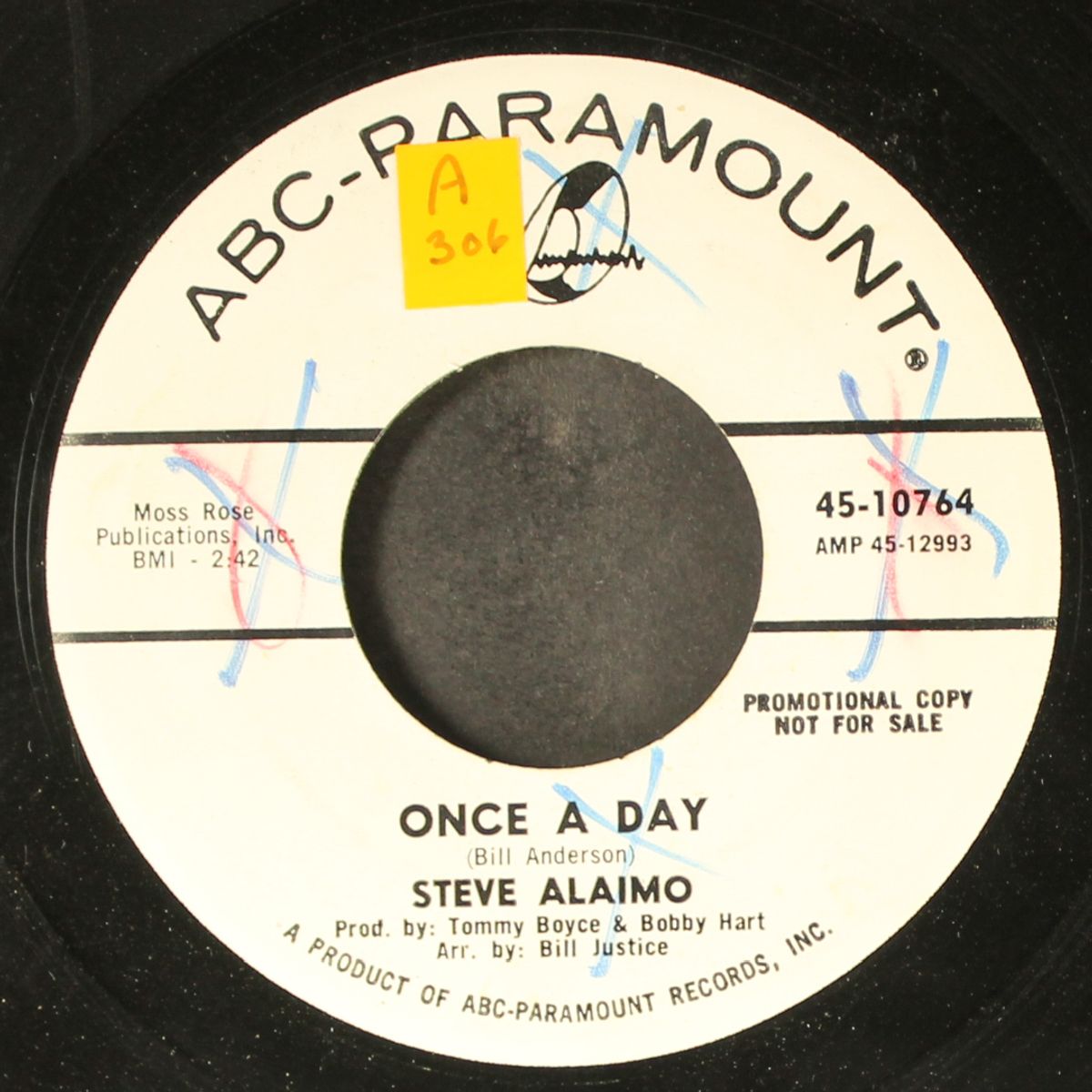 once a day / bright lights, big city by STEVE ALAIMO