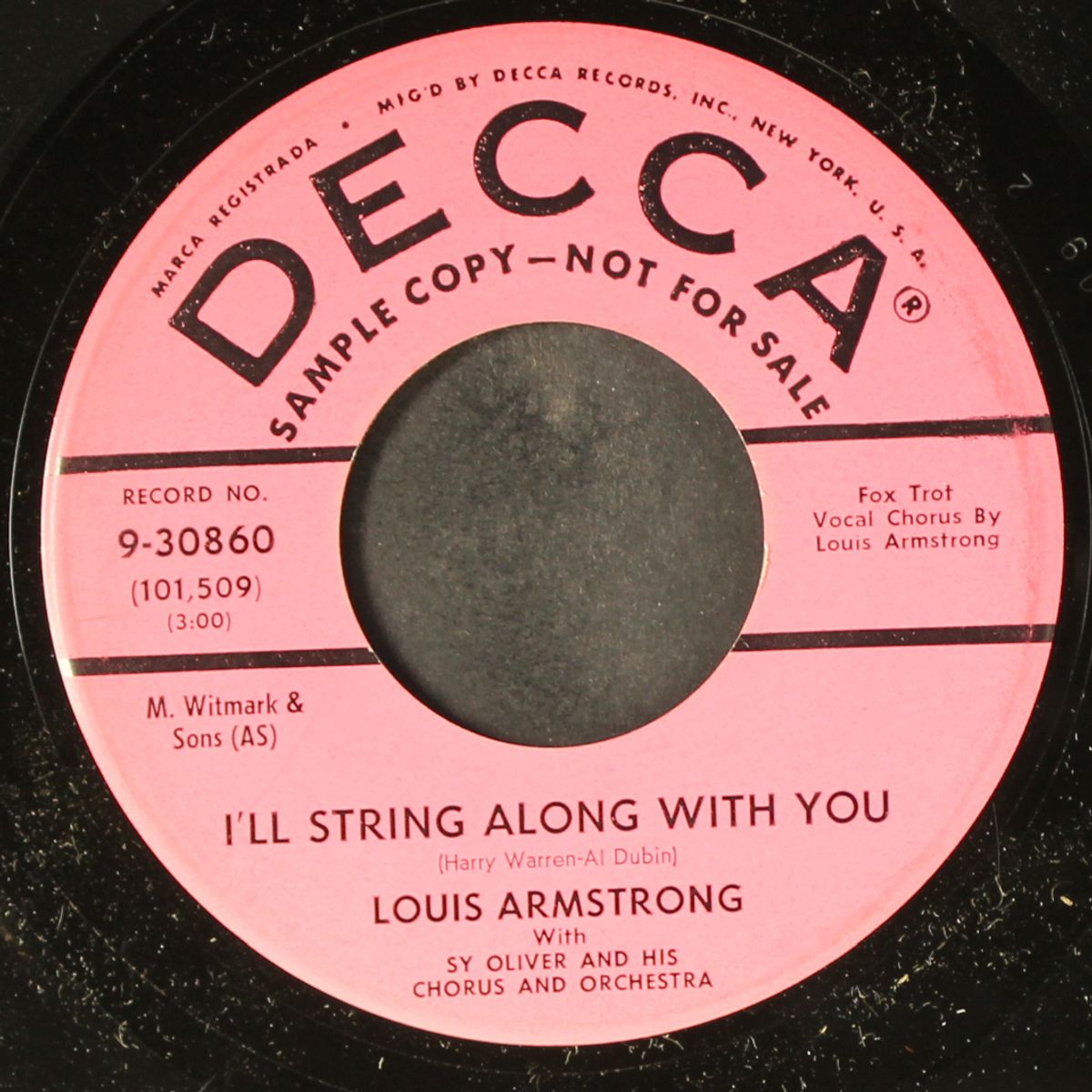 on my way / i'll string along with you by LOUIS ARMSTRONG