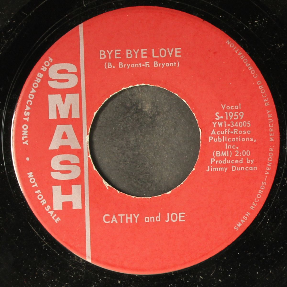 bye bye love / a day at a time by CATHY & JOE