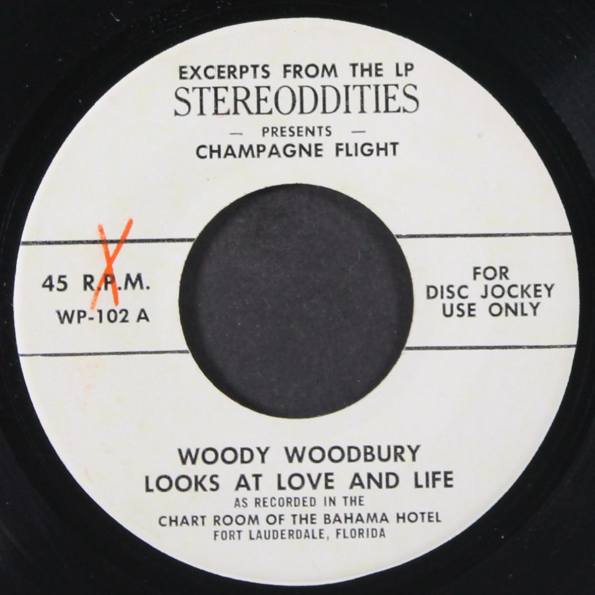 champagne flight / live audience gags by WOODY WOODBURY