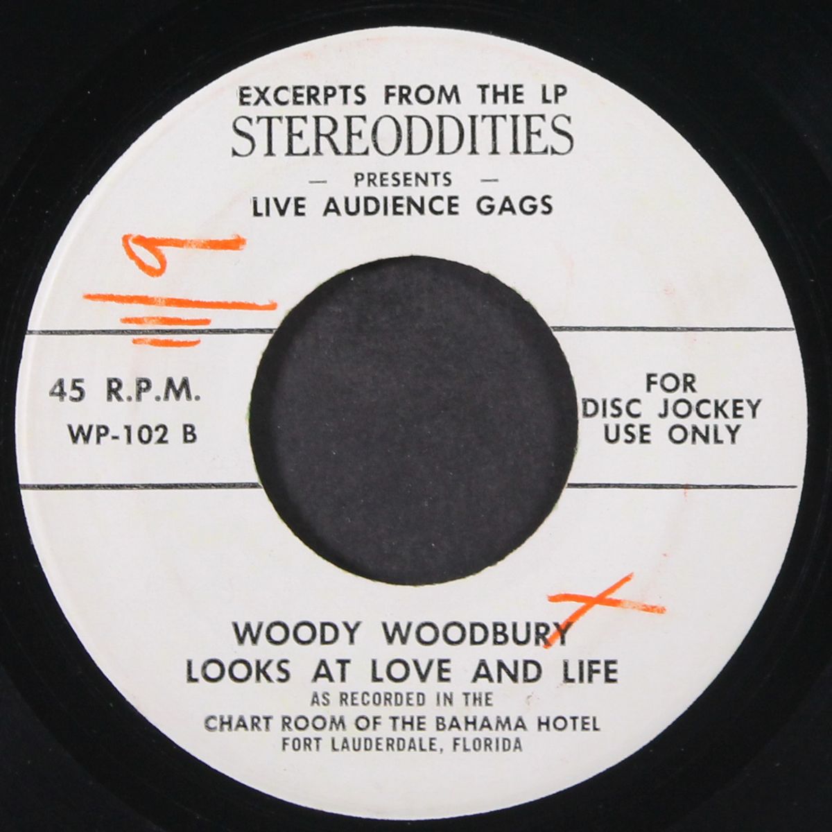 champagne flight / live audience gags by WOODY WOODBURY