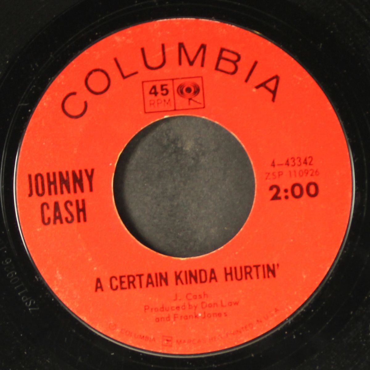 a certain kinda hurtin' / the sons of katie elder by JOHNNY CASH