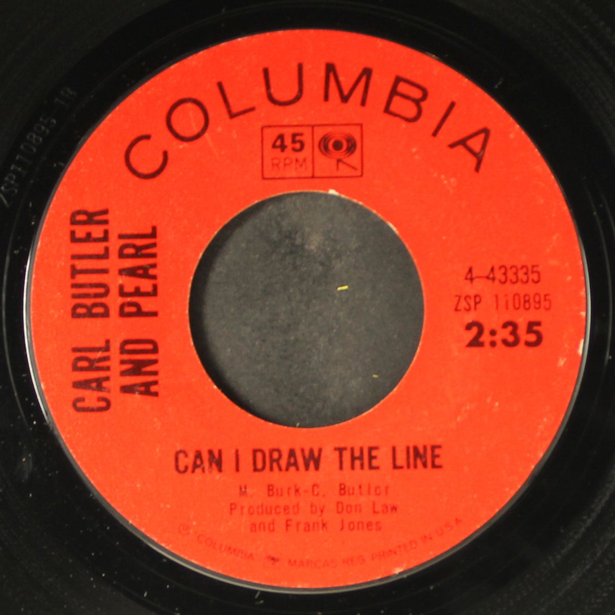 can i draw the line / beers and tears by CARL BUTLER AND PEARL