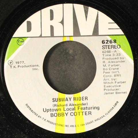 UPTOWN LOCAL FEATURING BOBBY COTTER