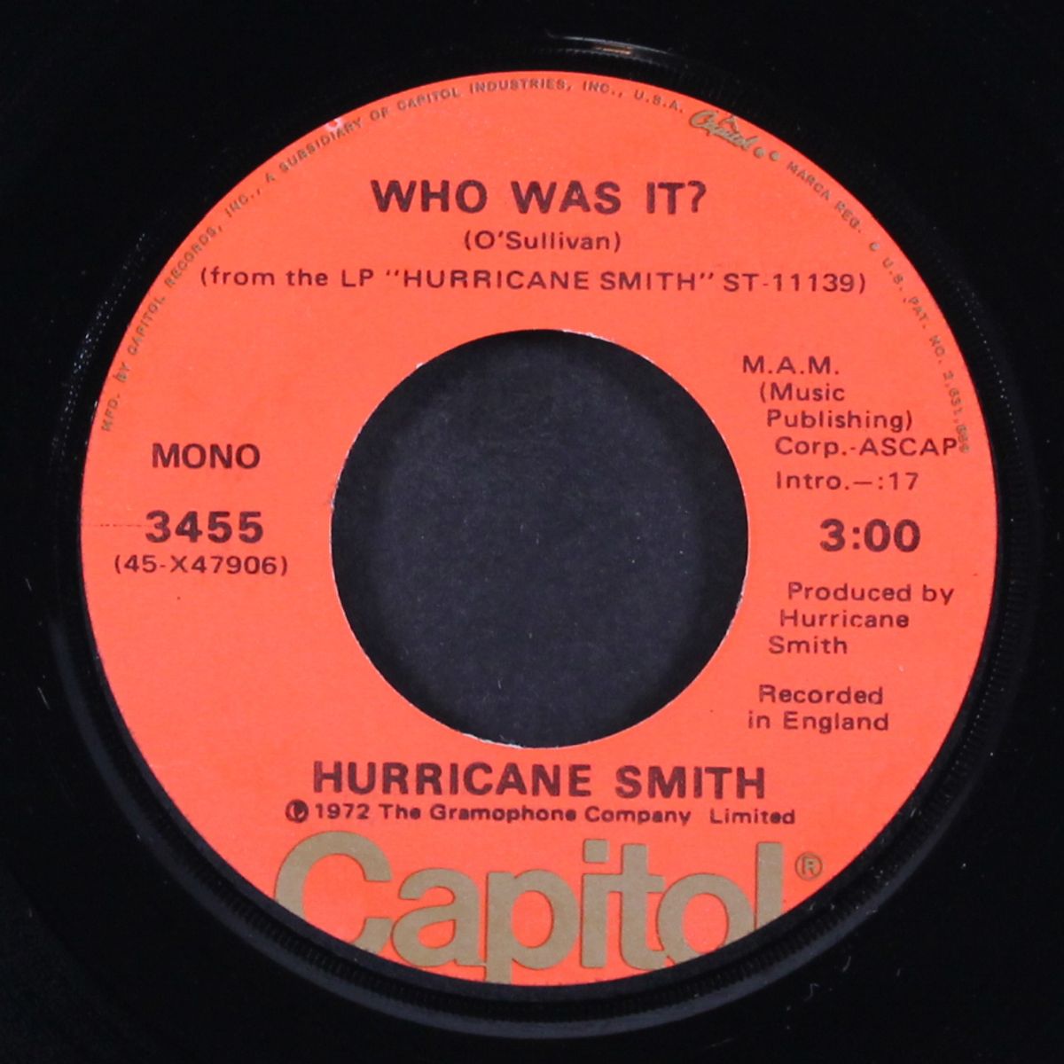 who was it? by HURRICANE SMITH