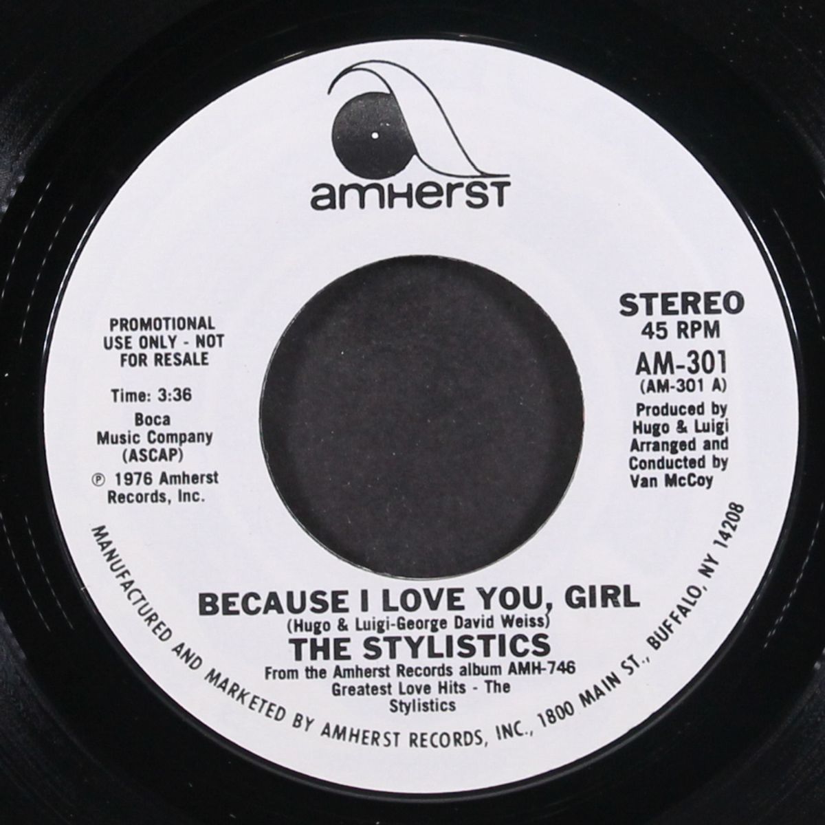 because i love you, girl / same by STYLISTICS