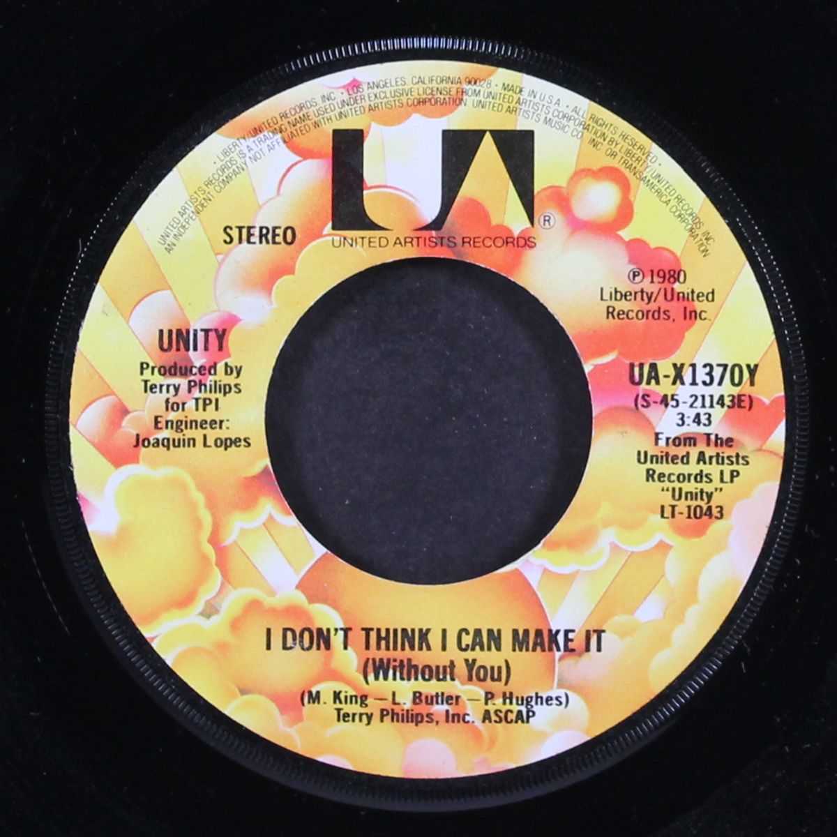 i don't think i can make it / (heartache's the price) by UNITY
