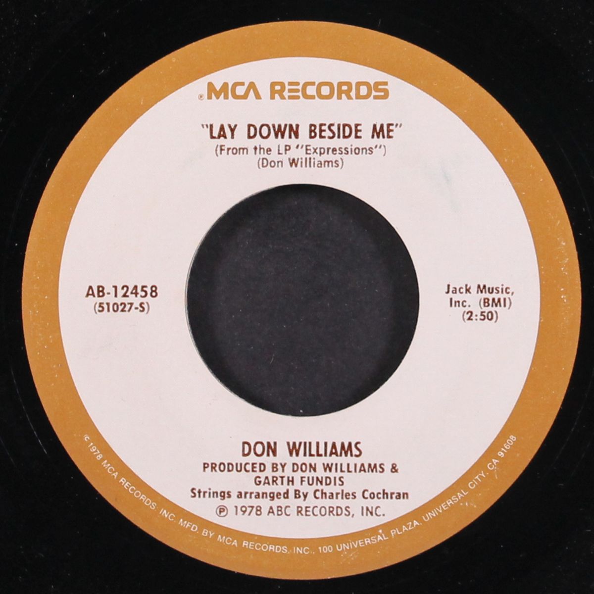 lay down beside me / i would like to see you again by DON WILLIAMS