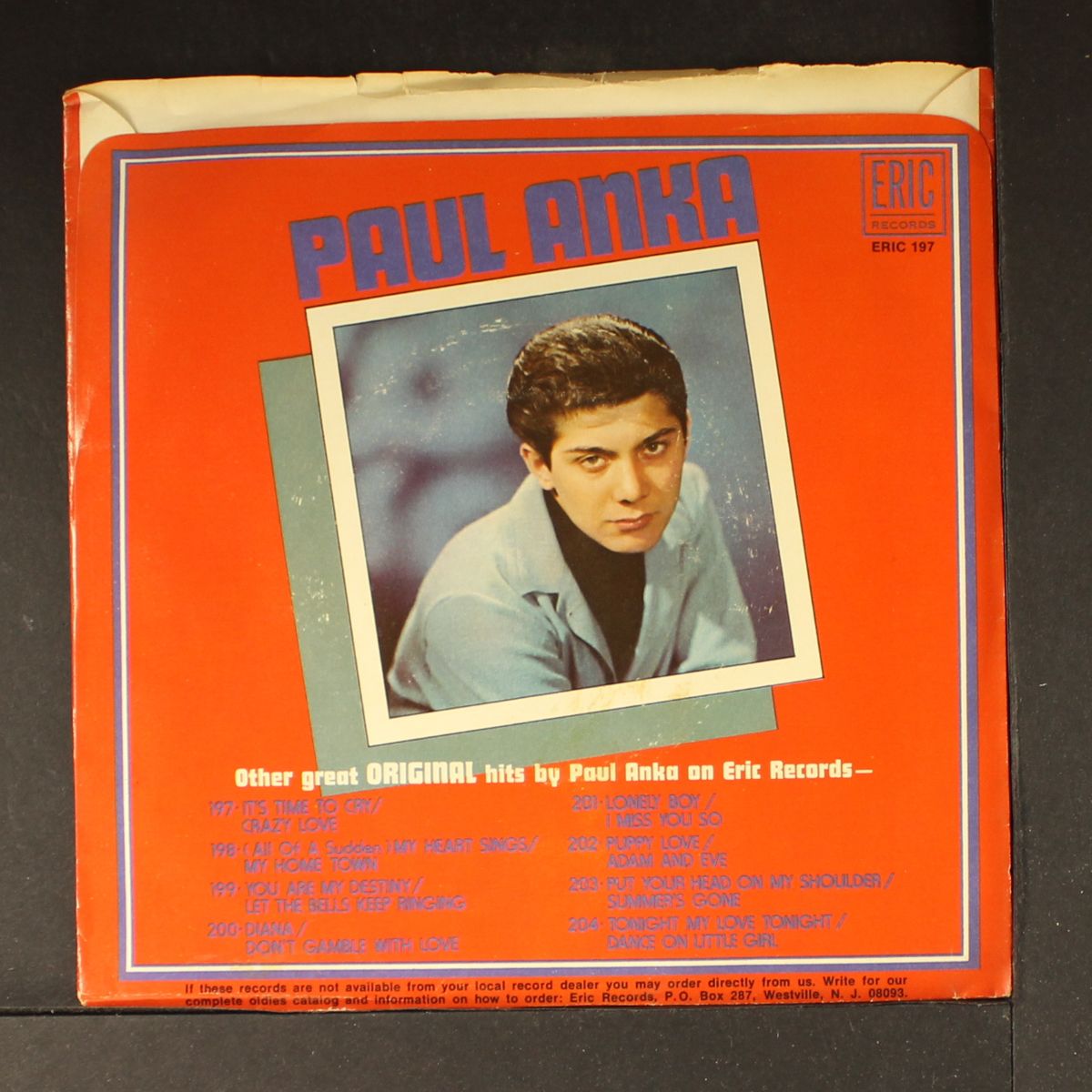 it's time to cry by PAUL ANKA