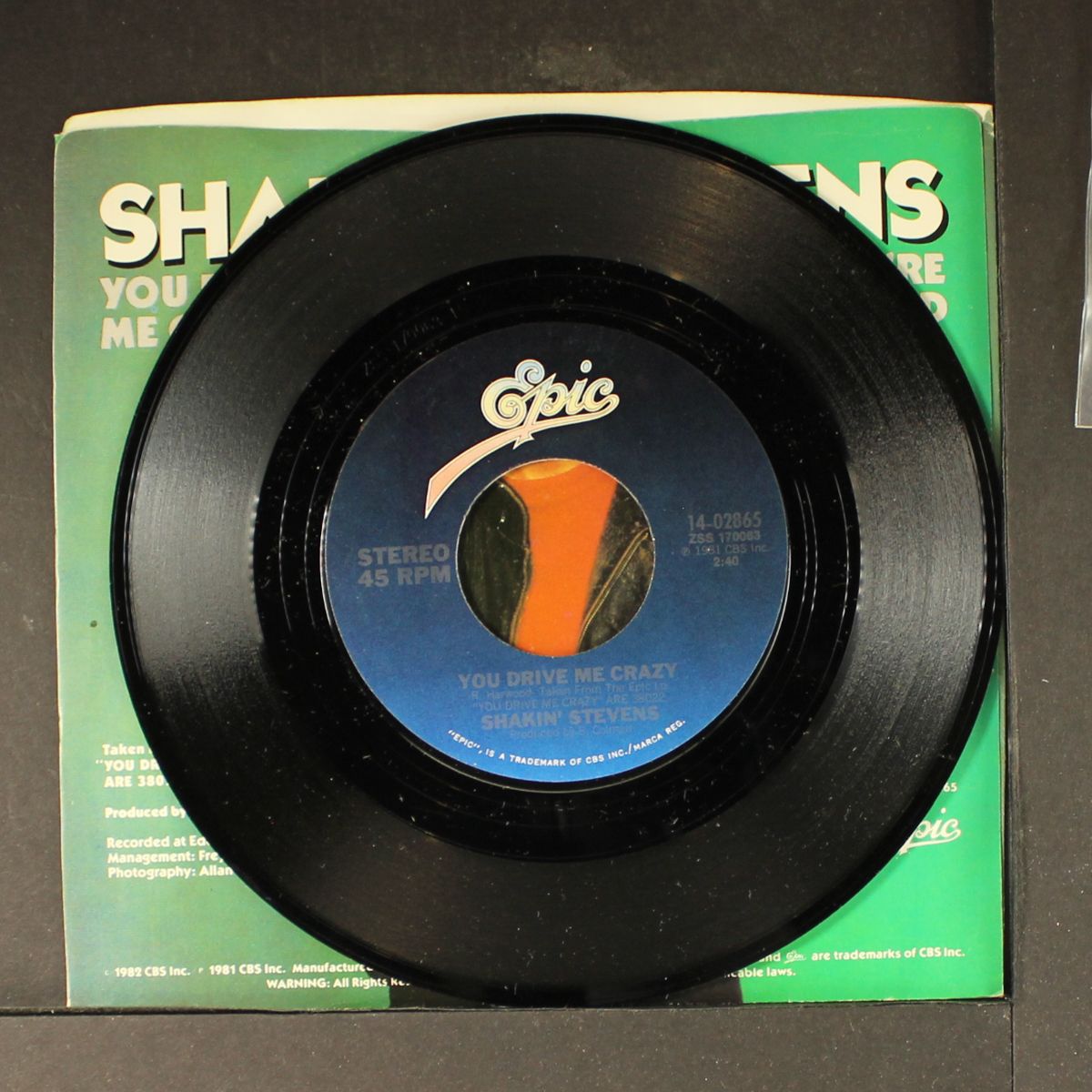 you drive me crazy / baby you're a child by SHAKIN' STEVENS